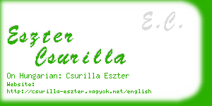 eszter csurilla business card